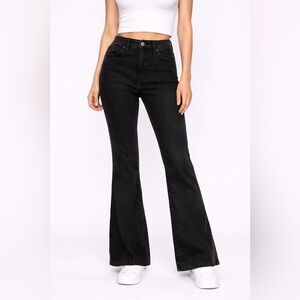 Madewell skinny Flare Jeans size 28 black high rise stretch denim